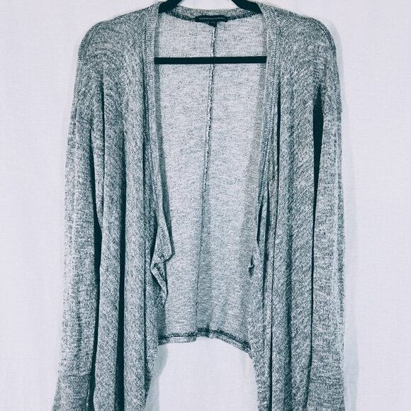 American Eagle Gray Waterfall Cardigan Sweater Size M - Picture 1 of 4